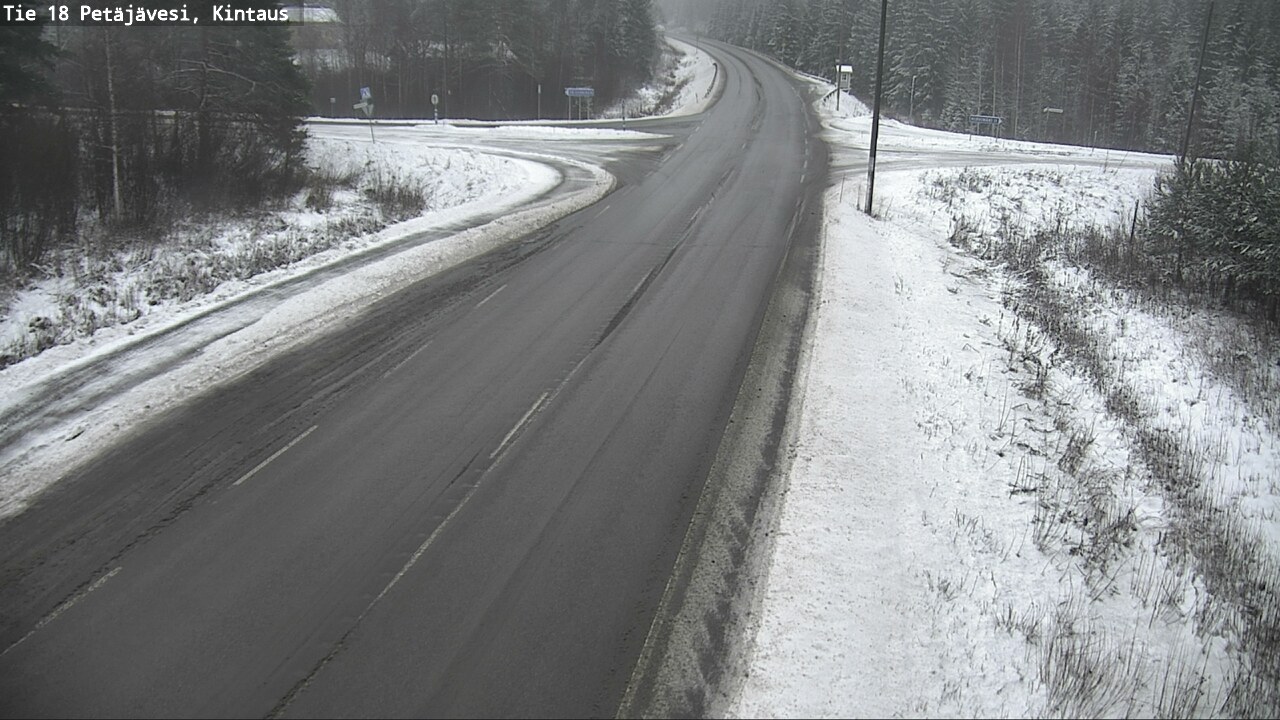 Weather Camera Image Road 18 Petäjävesi, Kintaus, Petäjävesi, Keski-Suomi
