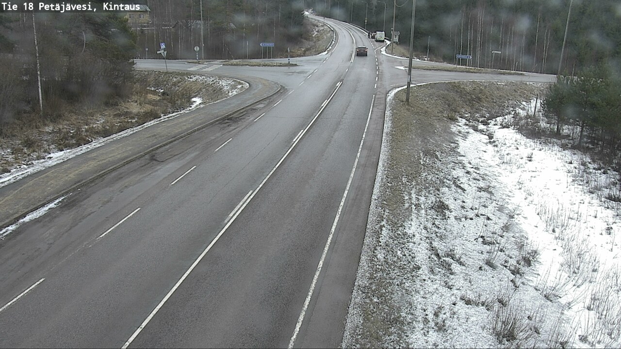 Weather Camera Image Väg 18 Petäjävesi, Kintaus, Petäjävesi, Keski-Suomi