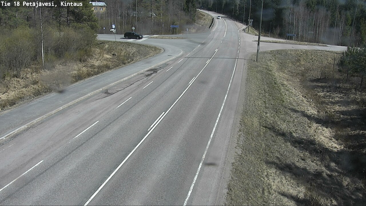 Weather Camera Image Väg 18 Petäjävesi, Kintaus, Petäjävesi, Keski-Suomi
