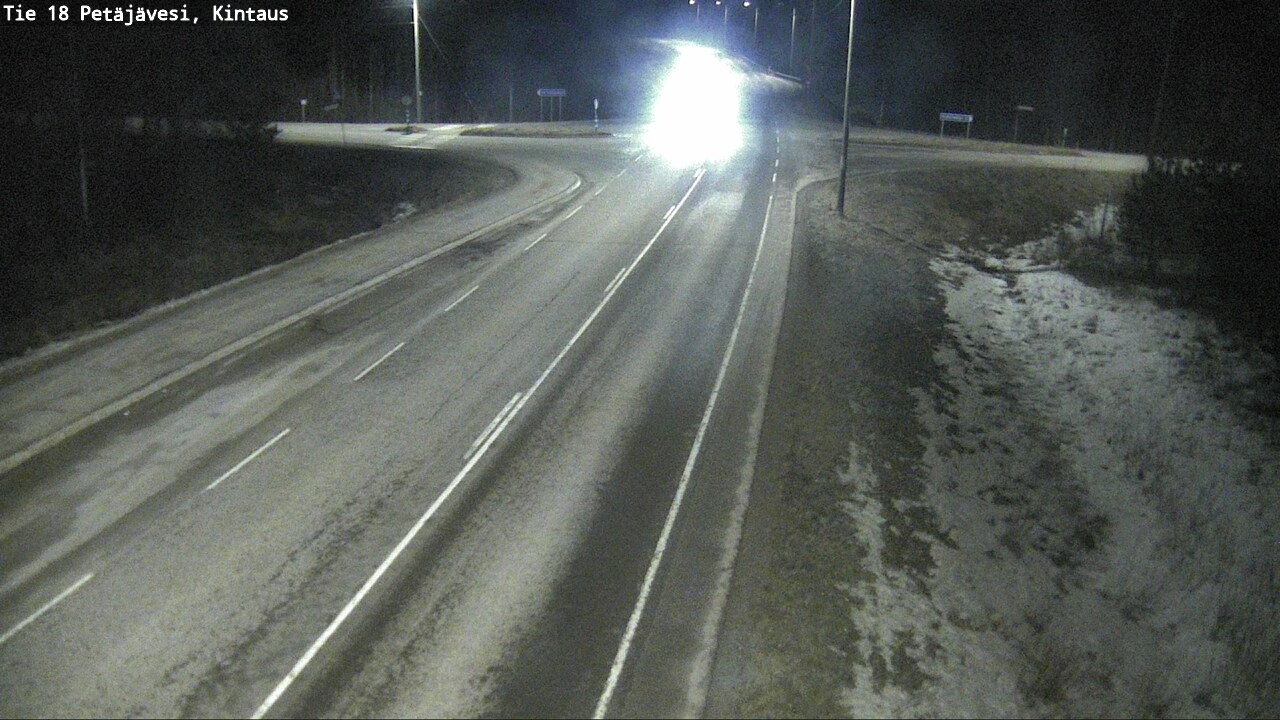 Weather Camera Image Väg 18 Petäjävesi, Kintaus, Petäjävesi, Keski-Suomi