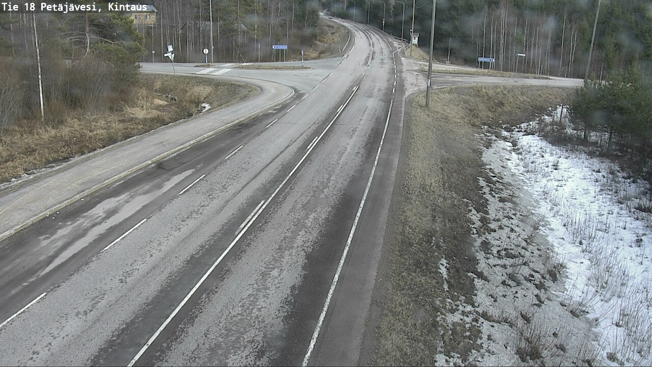 Weather Camera Image Väg 18 Petäjävesi, Kintaus, Petäjävesi, Keski-Suomi