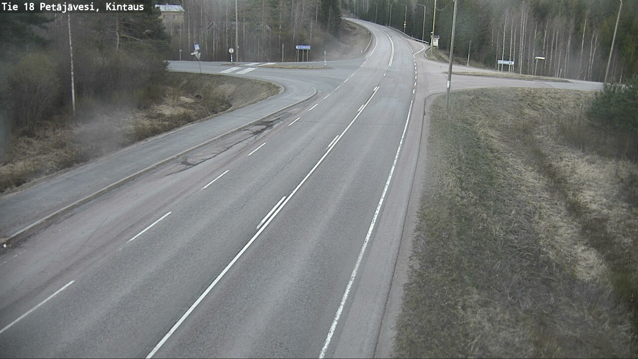 Weather Camera Image Väg 18 Petäjävesi, Kintaus, Petäjävesi, Keski-Suomi