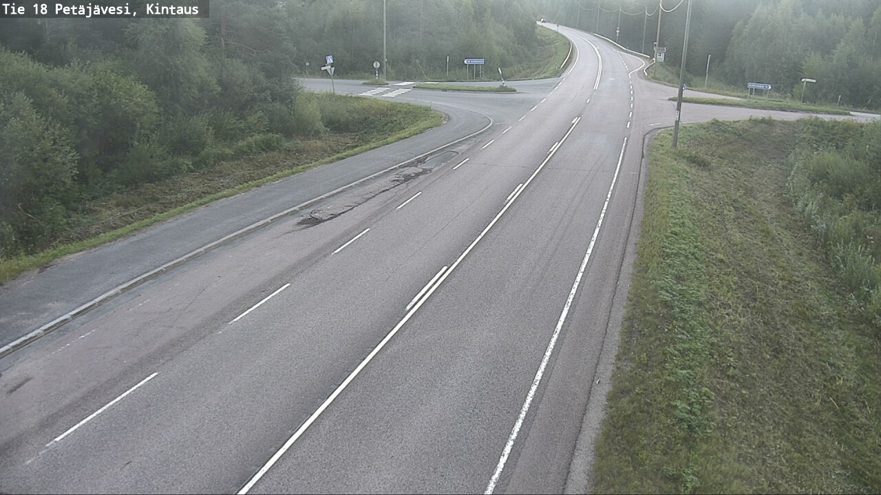 Weather Camera Image Road 18 Petäjävesi, Kintaus, Petäjävesi, Keski-Suomi