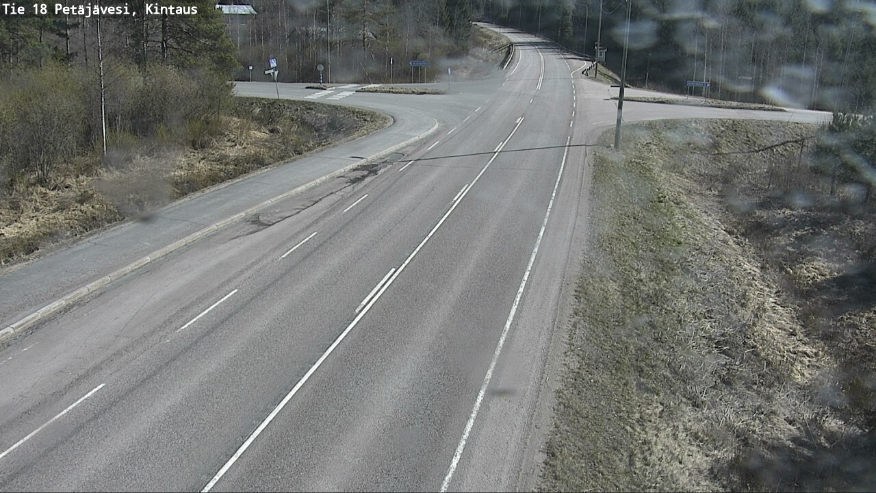 Weather Camera Image Väg 18 Petäjävesi, Kintaus, Petäjävesi, Keski-Suomi