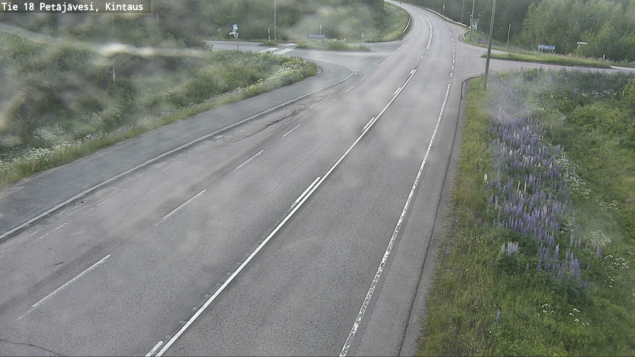 Weather Camera Image Road 18 Petäjävesi, Kintaus, Petäjävesi, Keski-Suomi
