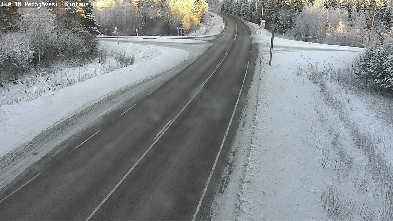 Weather Camera Image Road 18 Petäjävesi, Kintaus, Petäjävesi, Keski-Suomi