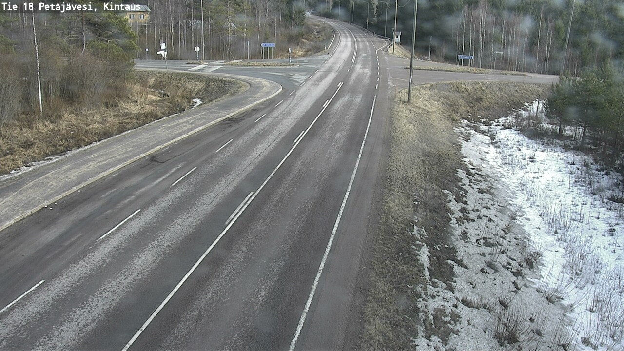 Weather Camera Image Väg 18 Petäjävesi, Kintaus, Petäjävesi, Keski-Suomi