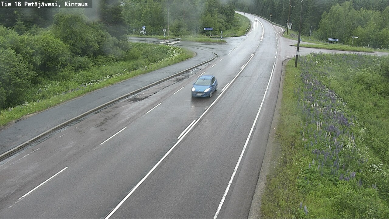 Weather Camera Image Road 18 Petäjävesi, Kintaus, Petäjävesi, Keski-Suomi