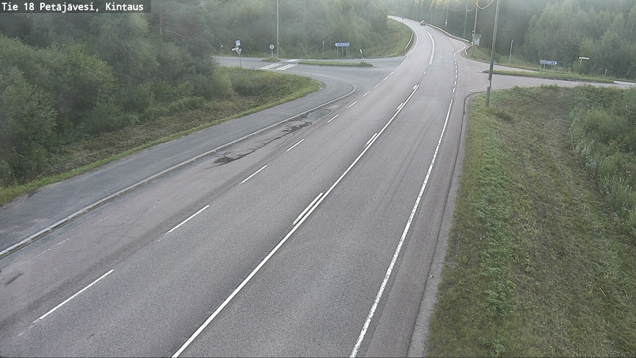 Weather Camera Image Road 18 Petäjävesi, Kintaus, Petäjävesi, Keski-Suomi