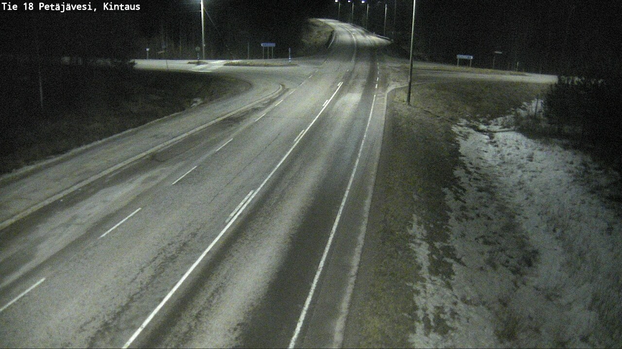 Weather Camera Image Väg 18 Petäjävesi, Kintaus, Petäjävesi, Keski-Suomi