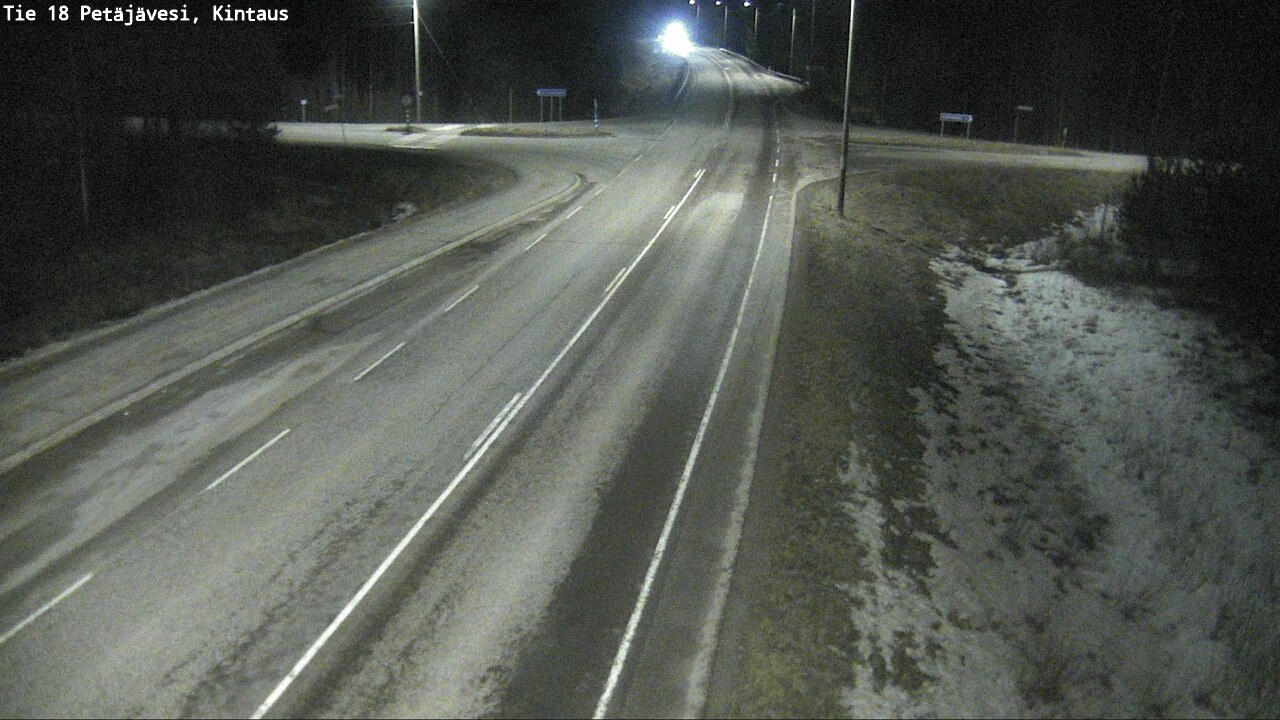 Weather Camera Image Väg 18 Petäjävesi, Kintaus, Petäjävesi, Keski-Suomi