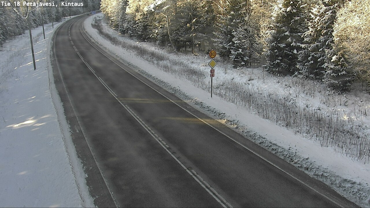 Weather Camera Image Road 18 Petäjävesi, Kintaus, Petäjävesi, Keski-Suomi