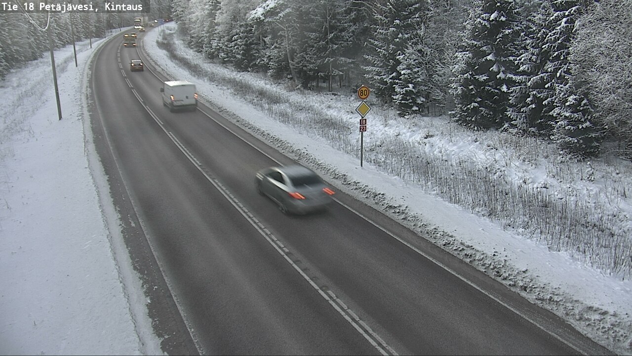 Weather Camera Image Road 18 Petäjävesi, Kintaus, Petäjävesi, Keski-Suomi