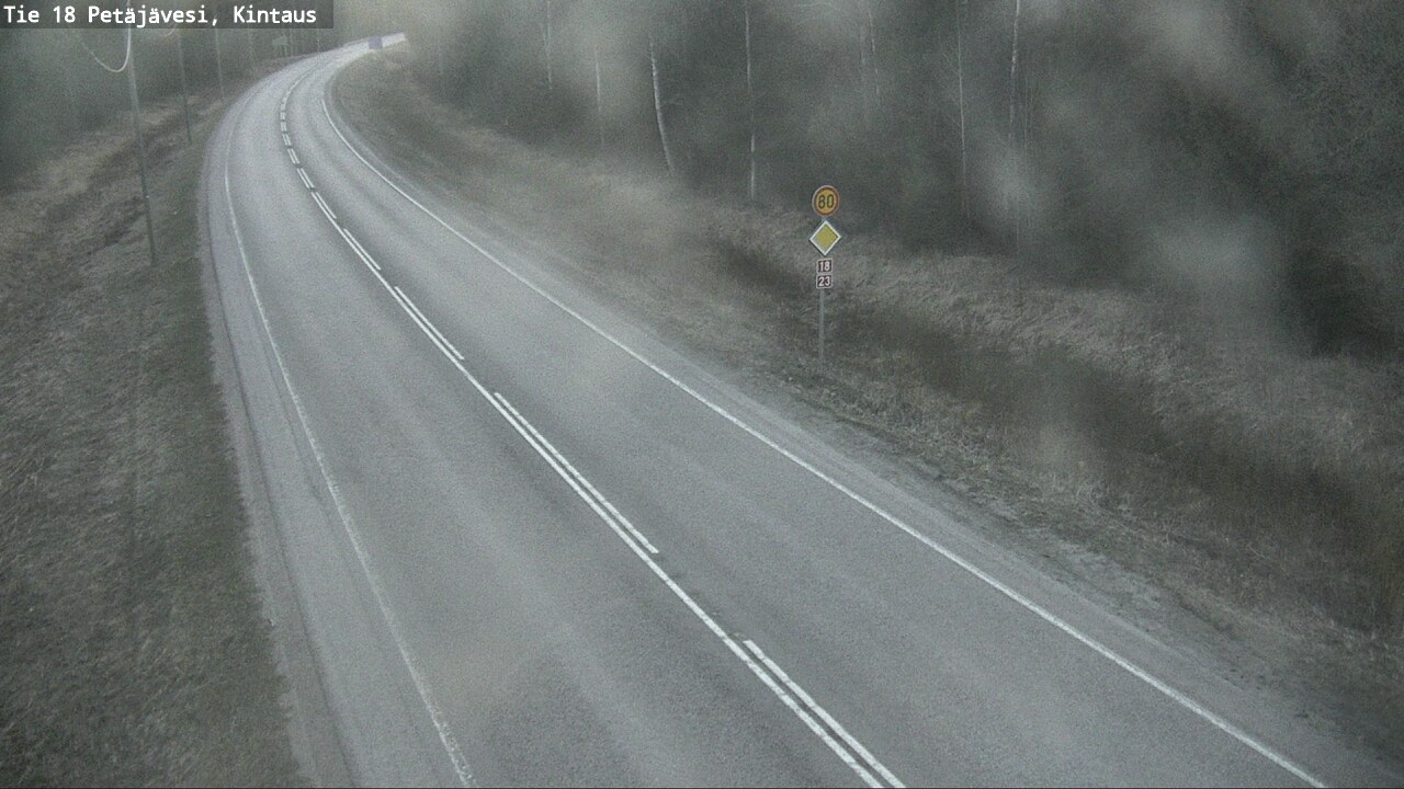 Weather Camera Image Väg 18 Petäjävesi, Kintaus, Petäjävesi, Keski-Suomi