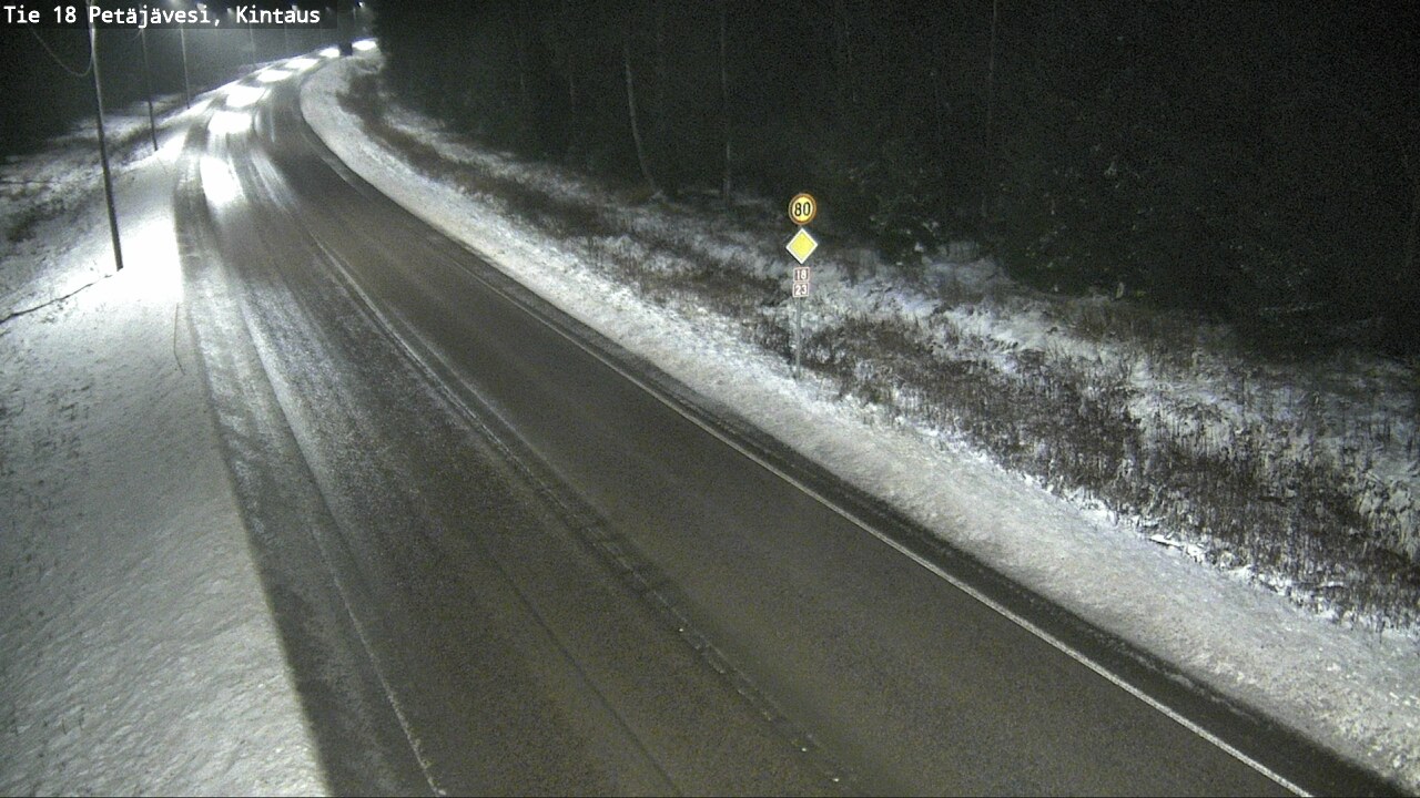 Weather Camera Image Väg 18 Petäjävesi, Kintaus, Petäjävesi, Keski-Suomi
