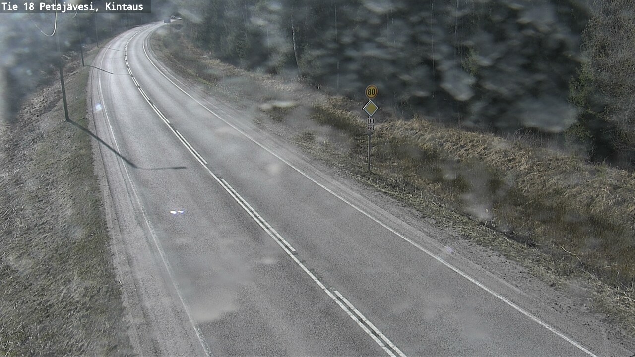 Weather Camera Image Väg 18 Petäjävesi, Kintaus, Petäjävesi, Keski-Suomi