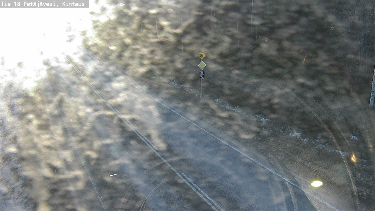 Weather Camera Image Road 18 Petäjävesi, Kintaus, Petäjävesi, Keski-Suomi