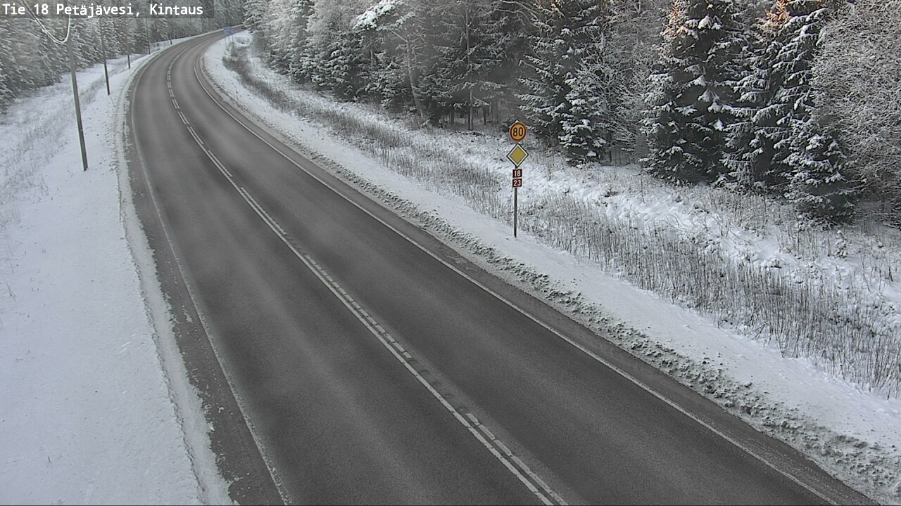 Weather Camera Image Road 18 Petäjävesi, Kintaus, Petäjävesi, Keski-Suomi