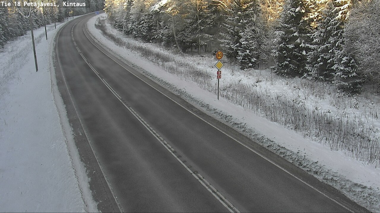 Weather Camera Image Road 18 Petäjävesi, Kintaus, Petäjävesi, Keski-Suomi