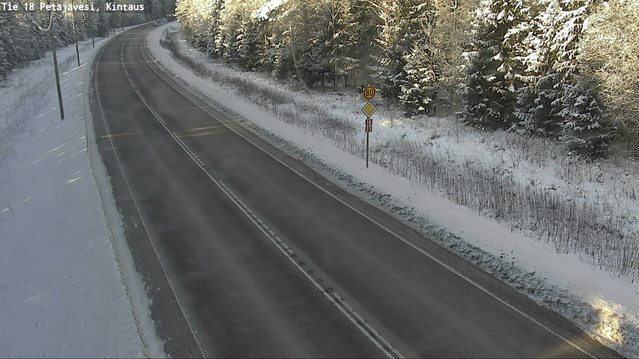 Weather Camera Image Road 18 Petäjävesi, Kintaus, Petäjävesi, Keski-Suomi