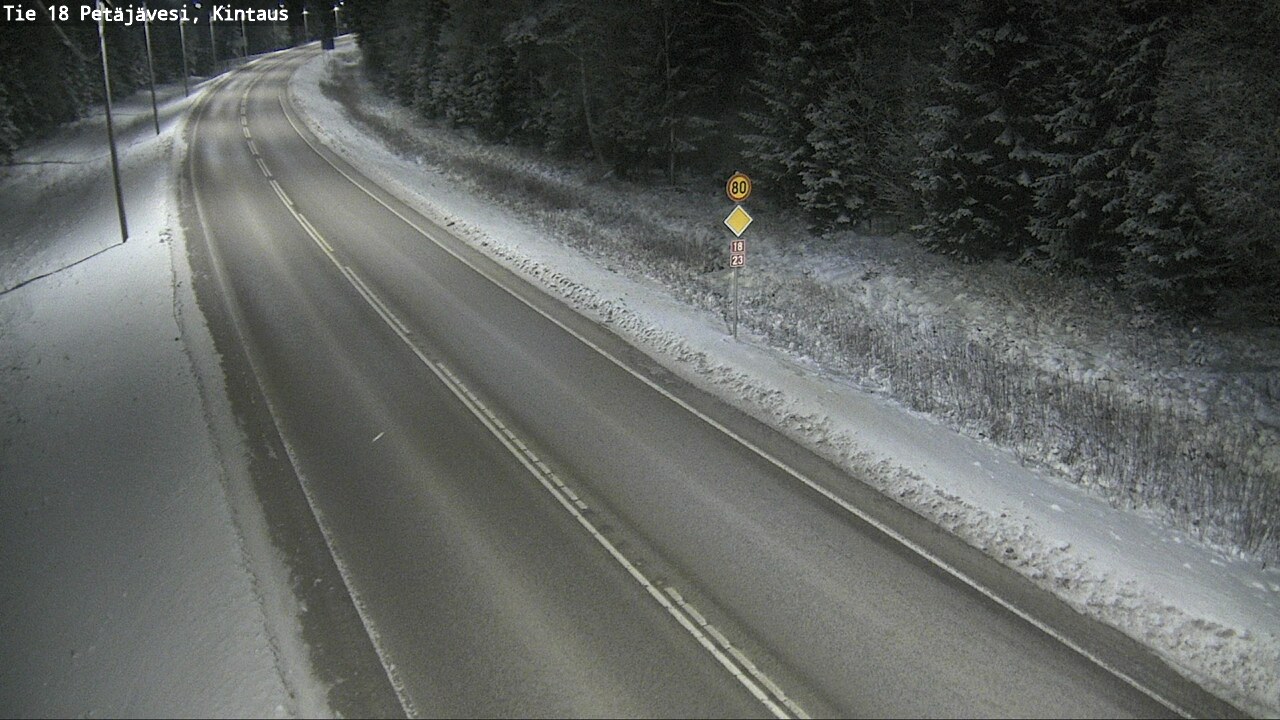 Weather Camera Image Road 18 Petäjävesi, Kintaus, Petäjävesi, Keski-Suomi