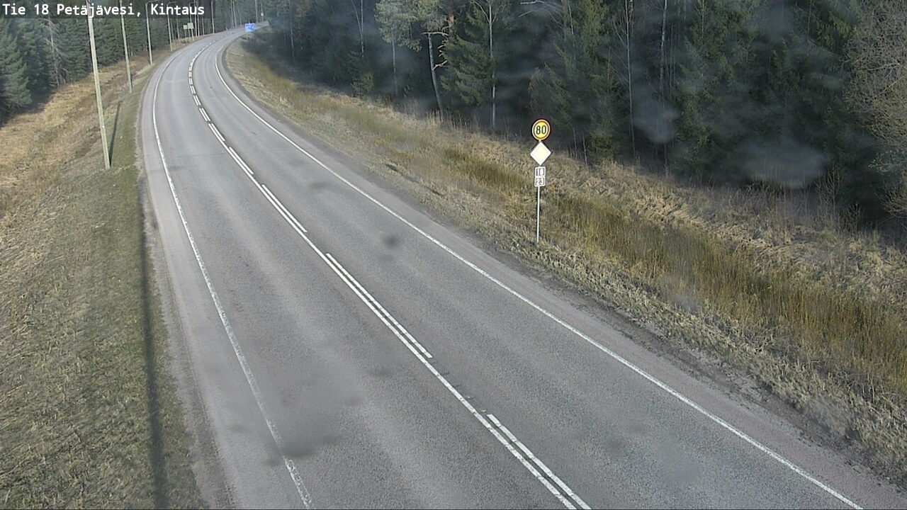 Weather Camera Image Road 18 Petäjävesi, Kintaus, Petäjävesi, Keski-Suomi