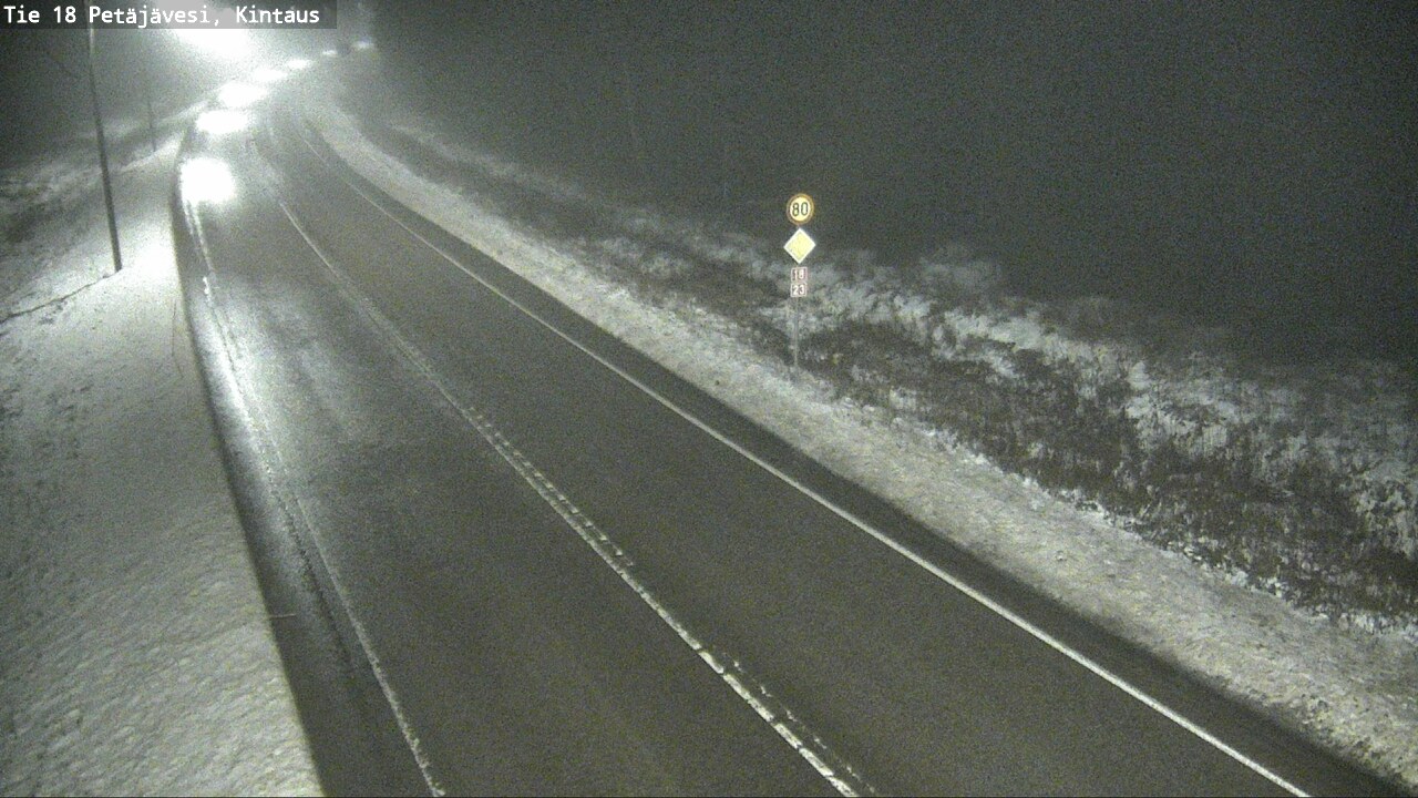 Weather Camera Image Väg 18 Petäjävesi, Kintaus, Petäjävesi, Keski-Suomi