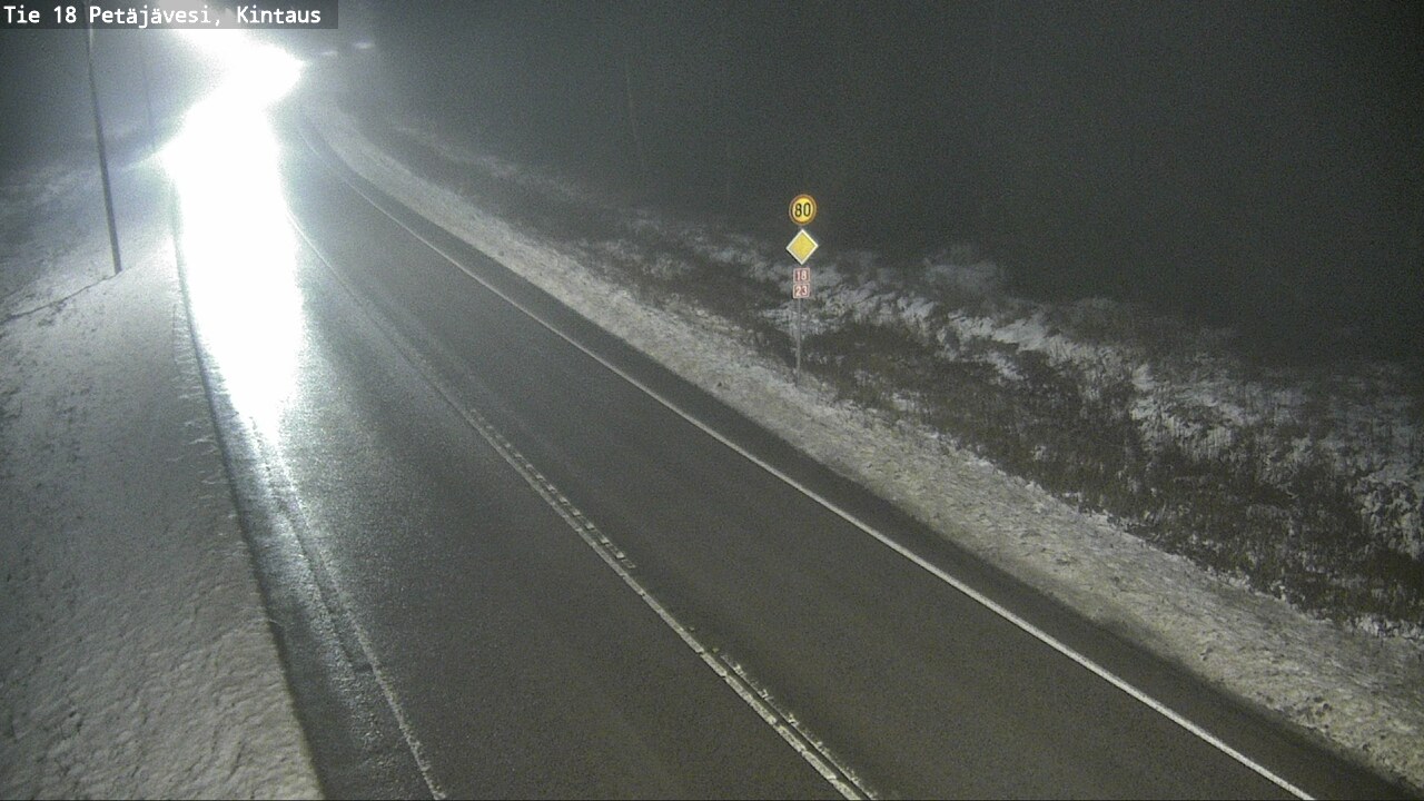 Weather Camera Image Väg 18 Petäjävesi, Kintaus, Petäjävesi, Keski-Suomi