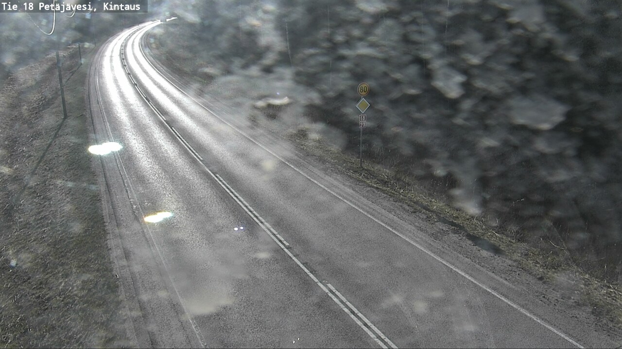 Weather Camera Image Väg 18 Petäjävesi, Kintaus, Petäjävesi, Keski-Suomi