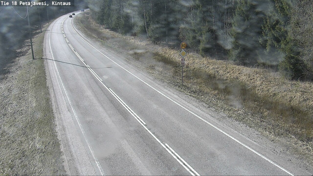 Weather Camera Image Väg 18 Petäjävesi, Kintaus, Petäjävesi, Keski-Suomi