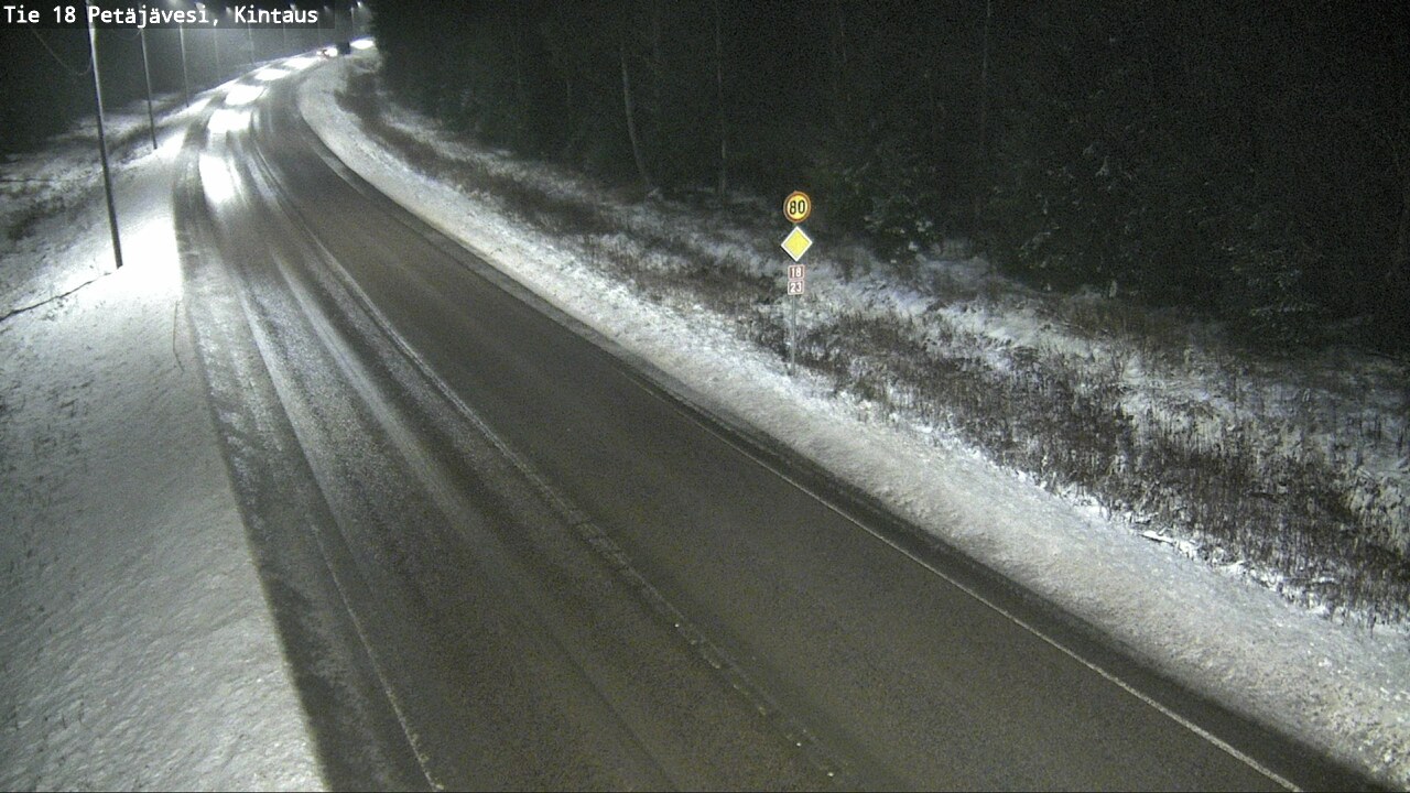 Weather Camera Image Väg 18 Petäjävesi, Kintaus, Petäjävesi, Keski-Suomi