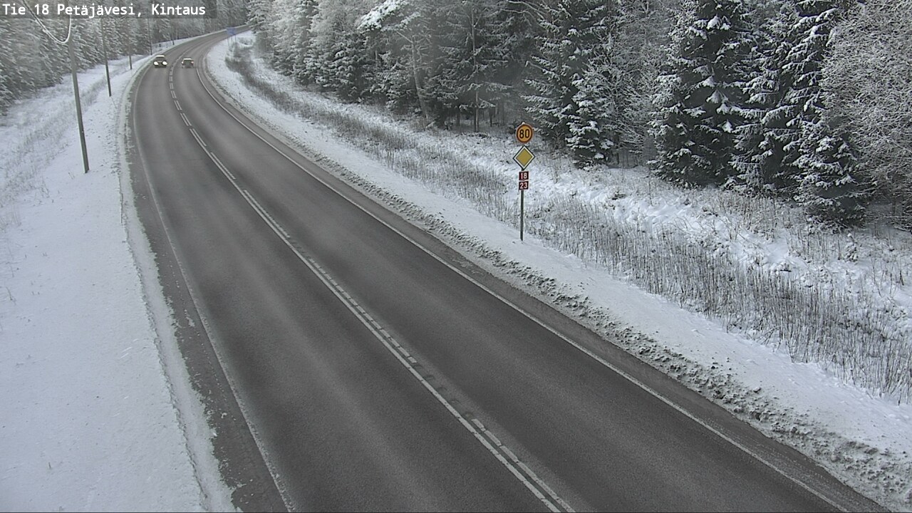 Weather Camera Image Road 18 Petäjävesi, Kintaus, Petäjävesi, Keski-Suomi