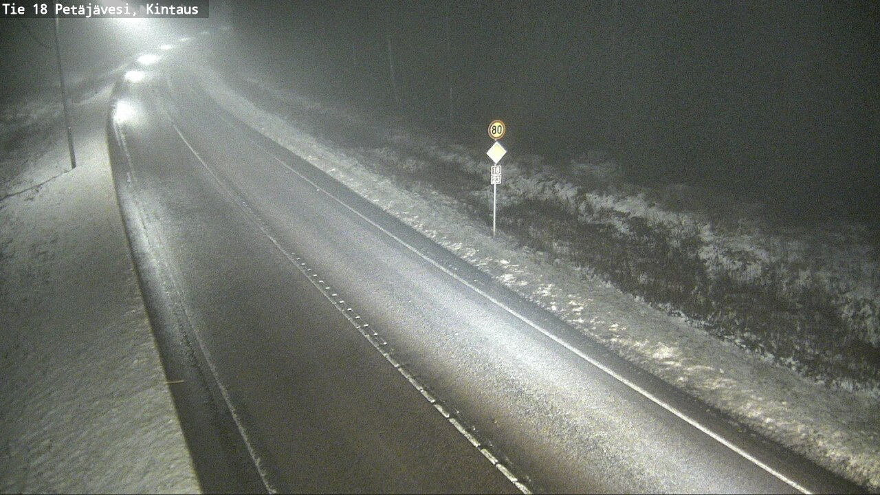 Weather Camera Image Väg 18 Petäjävesi, Kintaus, Petäjävesi, Keski-Suomi