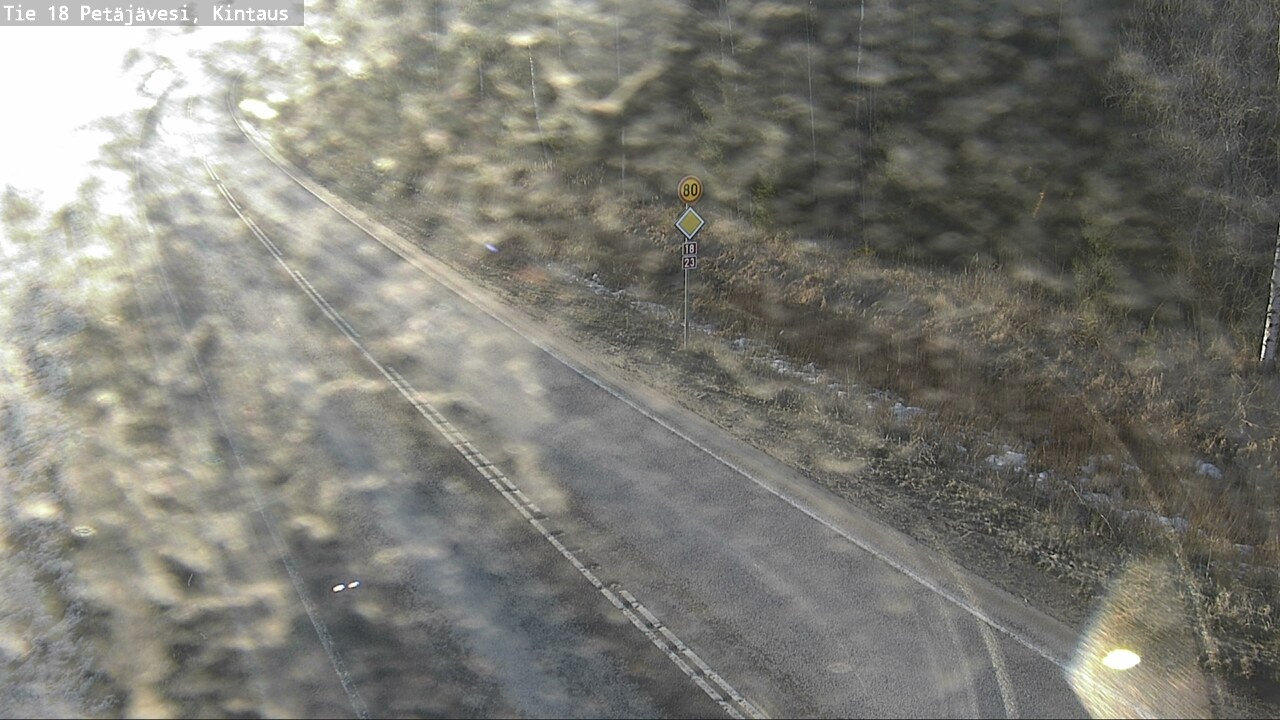 Weather Camera Image Road 18 Petäjävesi, Kintaus, Petäjävesi, Keski-Suomi