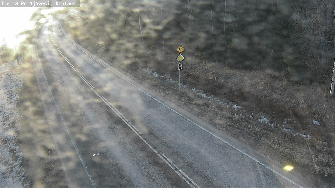Weather Camera Image Road 18 Petäjävesi, Kintaus, Petäjävesi, Keski-Suomi