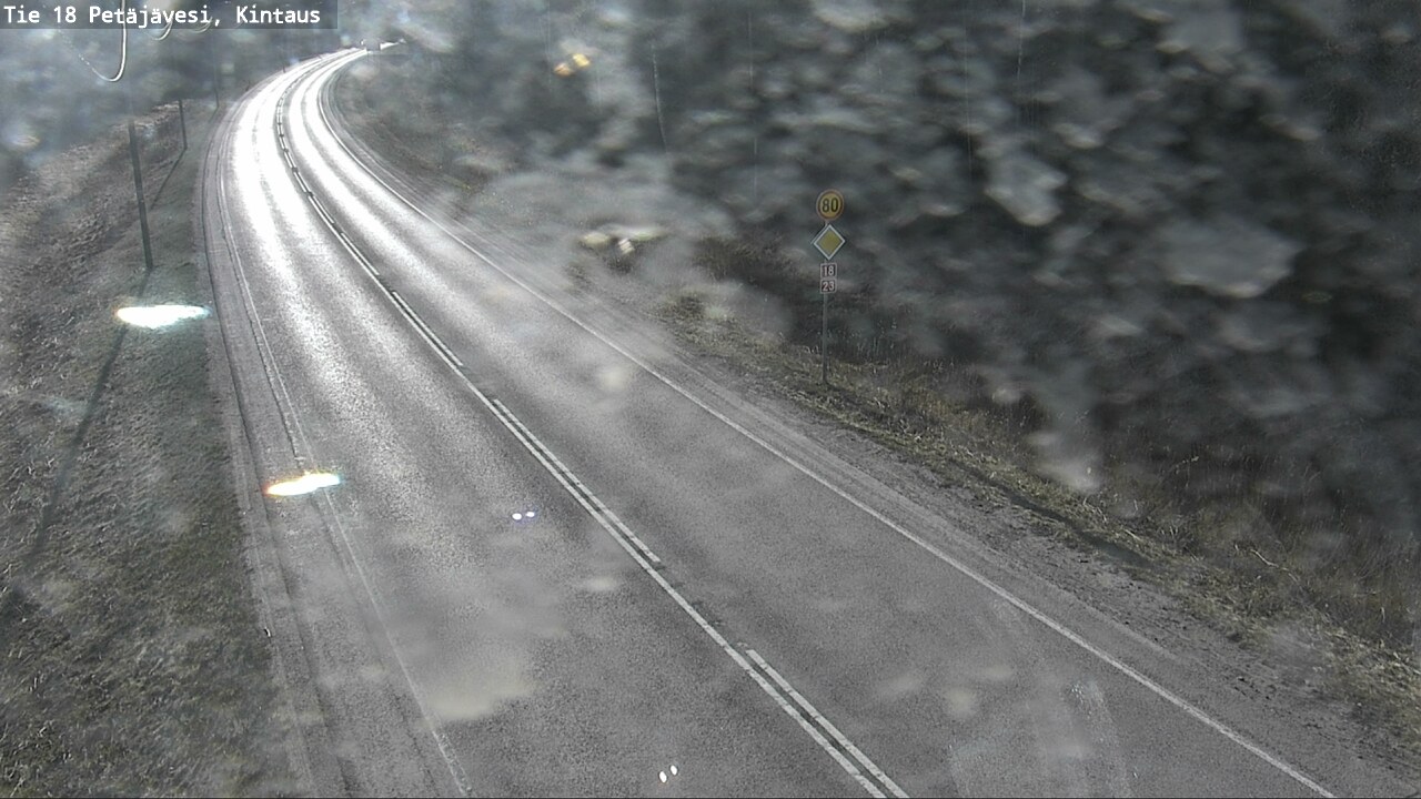 Weather Camera Image Väg 18 Petäjävesi, Kintaus, Petäjävesi, Keski-Suomi
