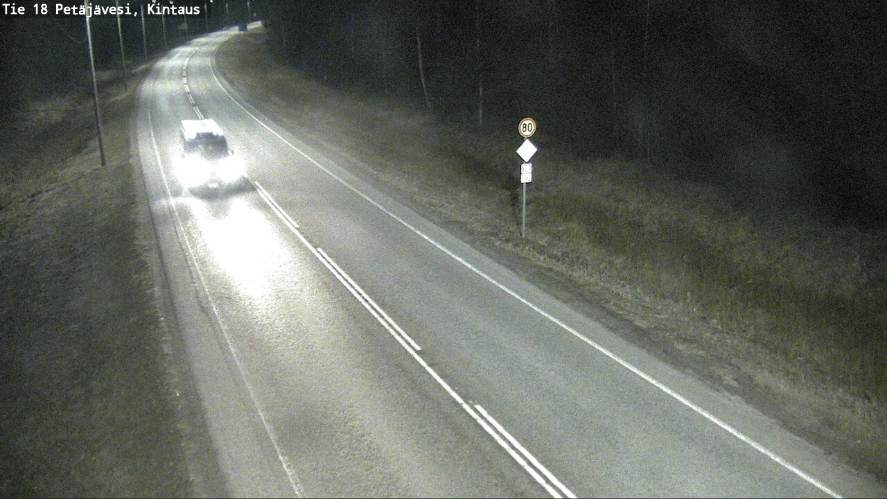 Weather Camera Image Väg 18 Petäjävesi, Kintaus, Petäjävesi, Keski-Suomi