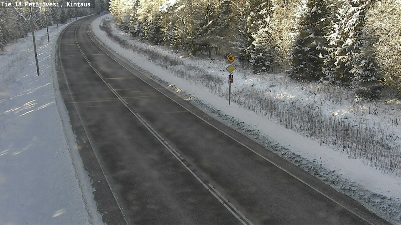 Weather Camera Image Road 18 Petäjävesi, Kintaus, Petäjävesi, Keski-Suomi
