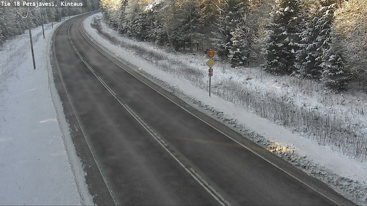 Weather Camera Image Road 18 Petäjävesi, Kintaus, Petäjävesi, Keski-Suomi