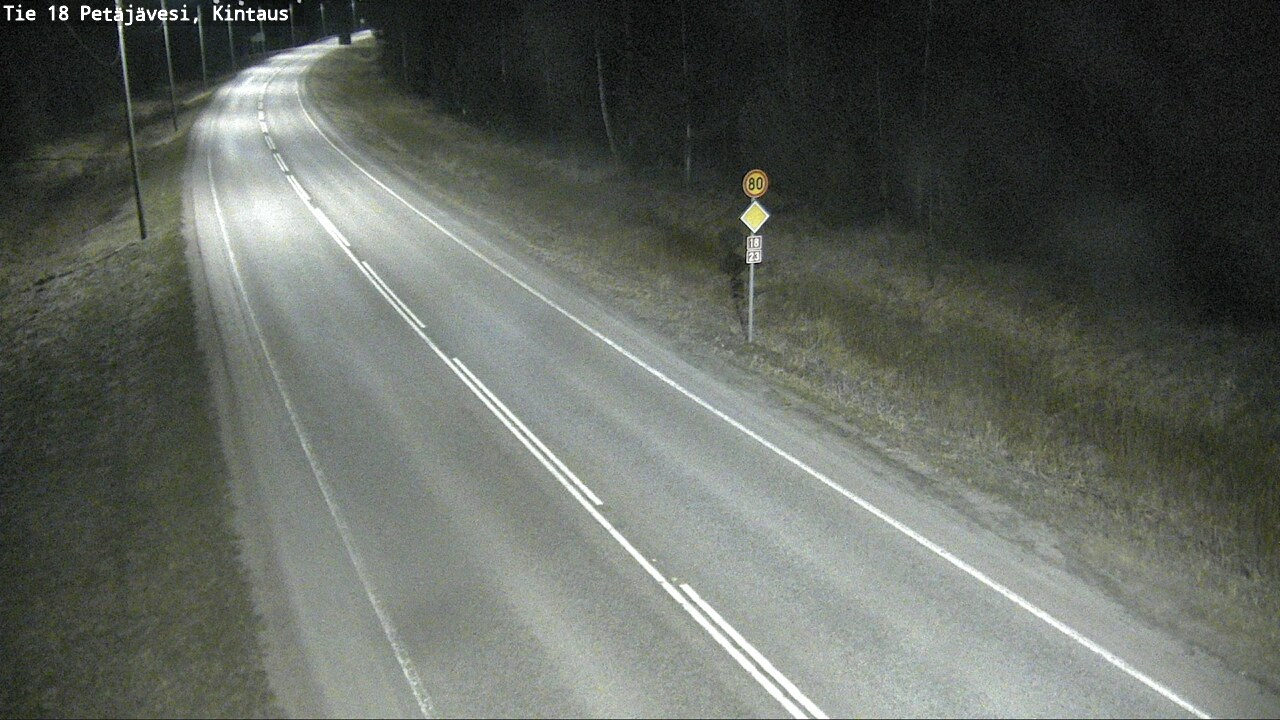 Weather Camera Image Väg 18 Petäjävesi, Kintaus, Petäjävesi, Keski-Suomi