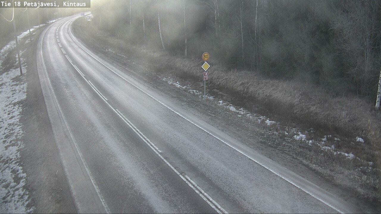 Weather Camera Image Road 18 Petäjävesi, Kintaus, Petäjävesi, Keski-Suomi