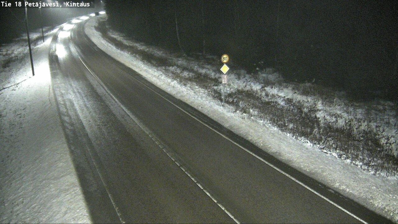Weather Camera Image Väg 18 Petäjävesi, Kintaus, Petäjävesi, Keski-Suomi