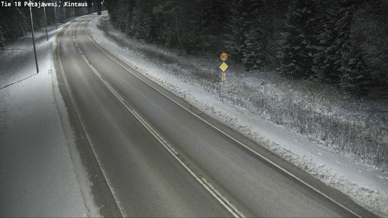 Weather Camera Image Road 18 Petäjävesi, Kintaus, Petäjävesi, Keski-Suomi