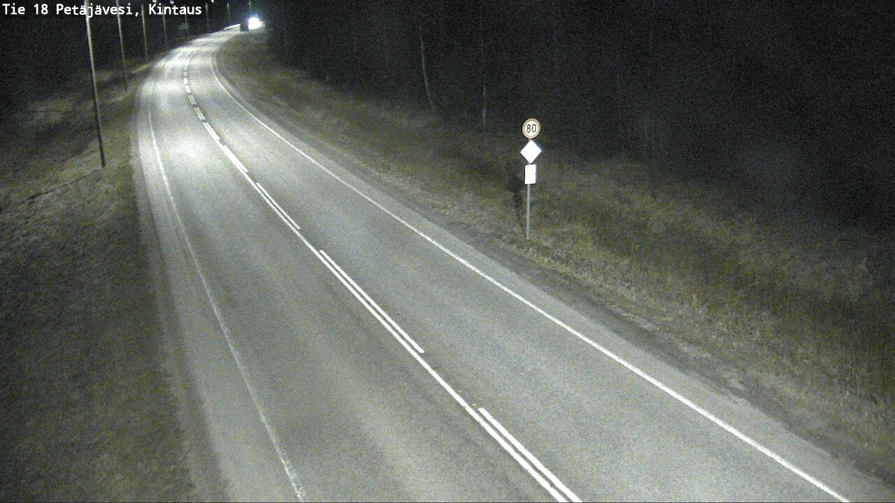 Weather Camera Image Väg 18 Petäjävesi, Kintaus, Petäjävesi, Keski-Suomi