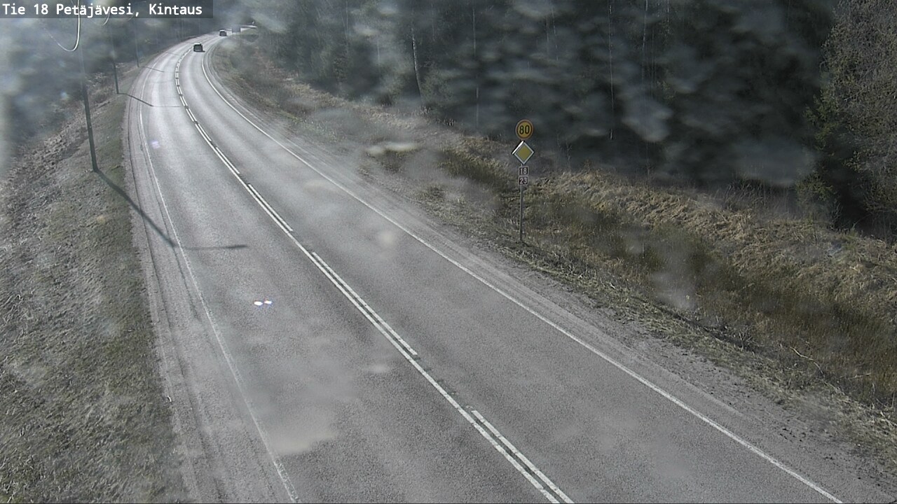 Weather Camera Image Väg 18 Petäjävesi, Kintaus, Petäjävesi, Keski-Suomi