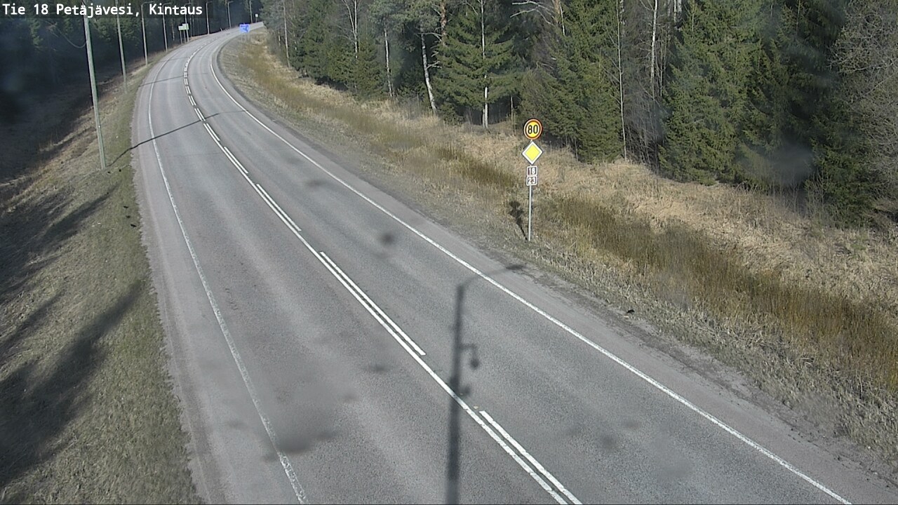 Weather Camera Image Väg 18 Petäjävesi, Kintaus, Petäjävesi, Keski-Suomi