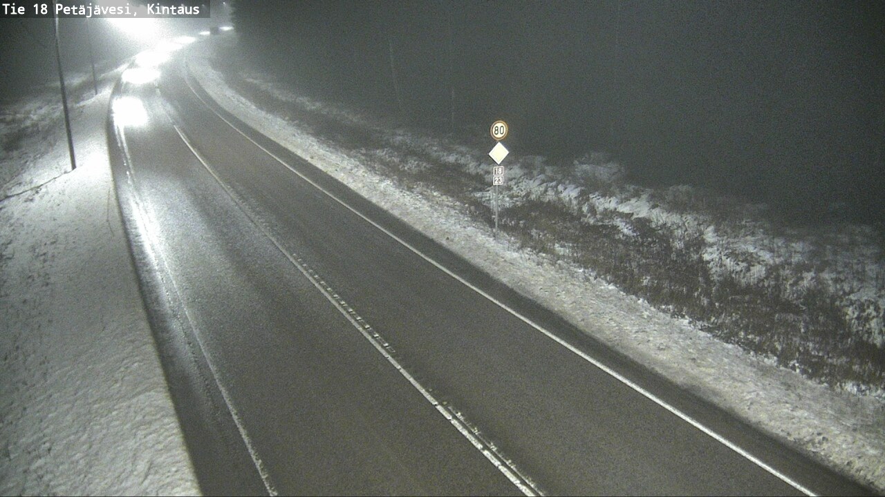 Weather Camera Image Väg 18 Petäjävesi, Kintaus, Petäjävesi, Keski-Suomi