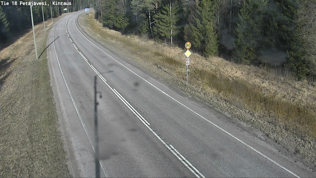Weather Camera Image Väg 18 Petäjävesi, Kintaus, Petäjävesi, Keski-Suomi