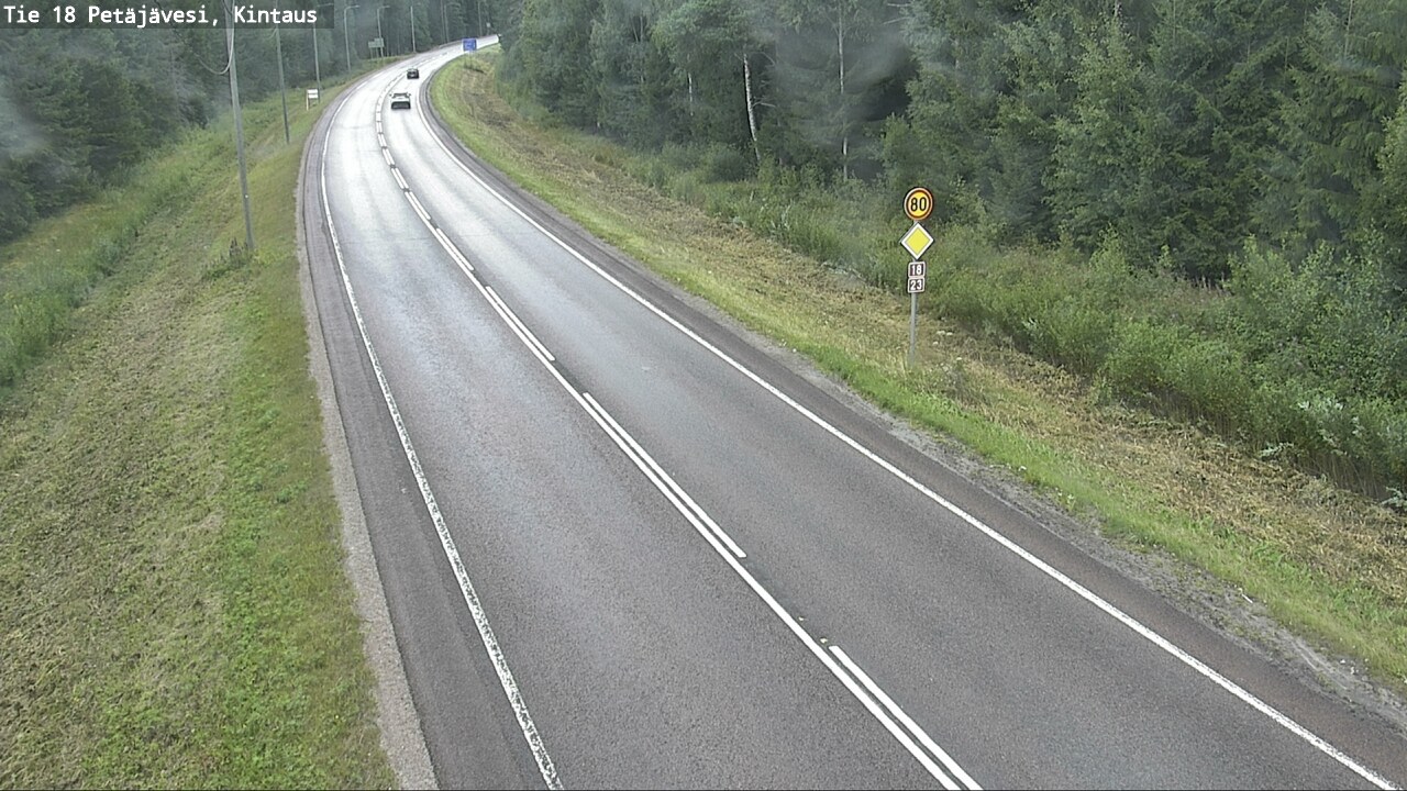 Weather Camera Image Road 18 Petäjävesi, Kintaus, Petäjävesi, Keski-Suomi