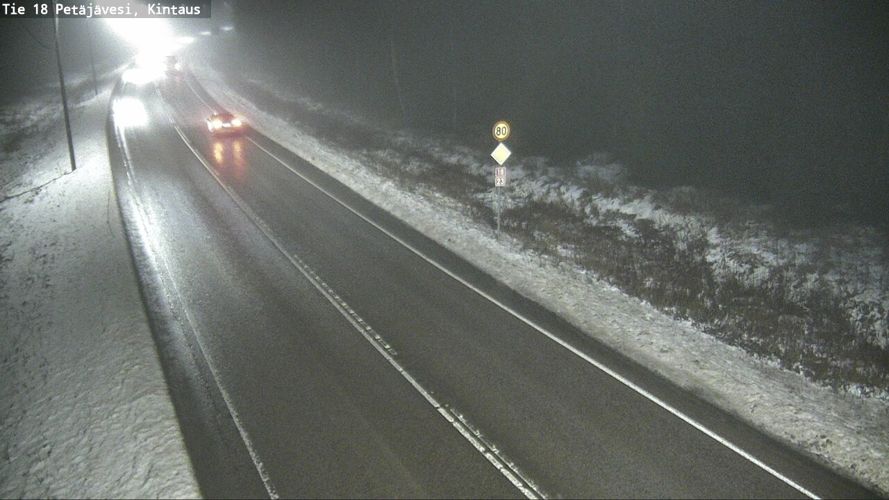 Weather Camera Image Väg 18 Petäjävesi, Kintaus, Petäjävesi, Keski-Suomi